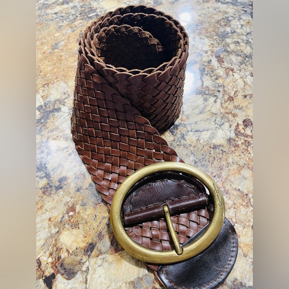 Wide Leather Belt - Picture 3 of 6